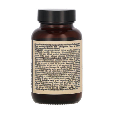 Ashwagandha Essence 60 kapsułek|Ekstrakt standaryzowany na 10mg witanolidów